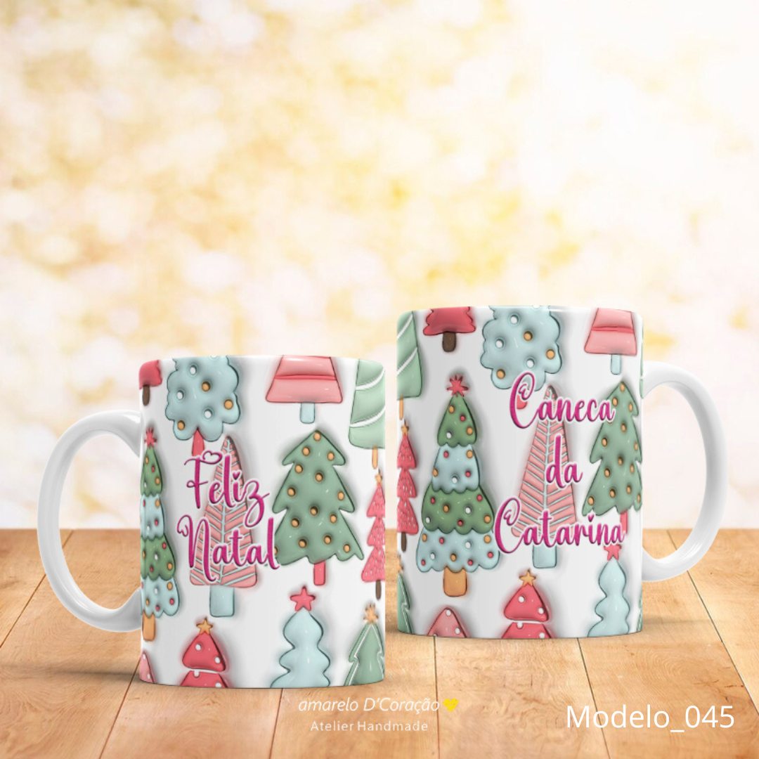 Canecas Natal 3D