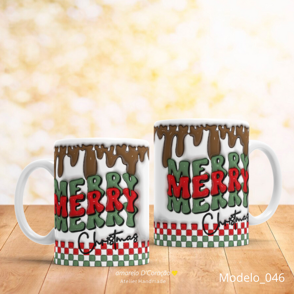 Canecas Natal 3D